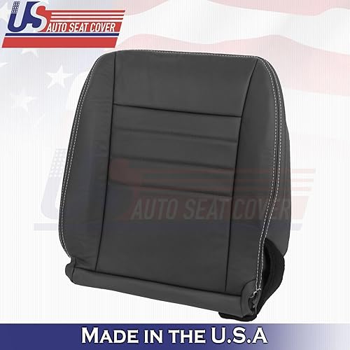 Miniatura 4 de U.S.AutoSeatCover 2013 2014 Compatible con Dodge Charger SXT Driver Passenger Bottom Fundas de asiento de cuero BLK