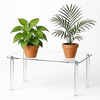Vista 1 de 1 soporte de exhibición de acrílico extra grande de 16 pulgadas, soporte rectangular de acrílico de 4 patas, soporte para plantas de acrílico