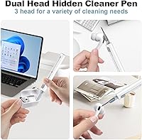 Vista 6 de Compatible con Airpods Pro 2 Case, Funda Protectora de Piel de Silicona Suave con Kit de Limpieza y Cordón Compatible para AirPod Pro de 2ª