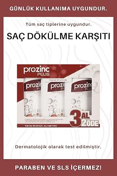 Prozinc Plus 3 Al 2 Öde Şaç Dökülmesine Karşı Etkili Şampuan