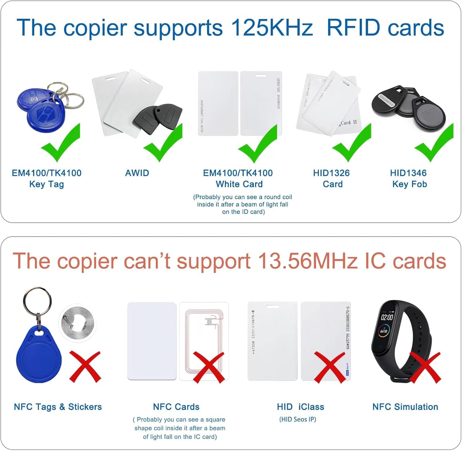 Amazon.com: Blue Portable Handheld Copier, 125KHz Handheld RFID