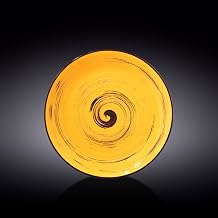 Wilmax Porcelain Spiral Dinner Plate, 10" Modern