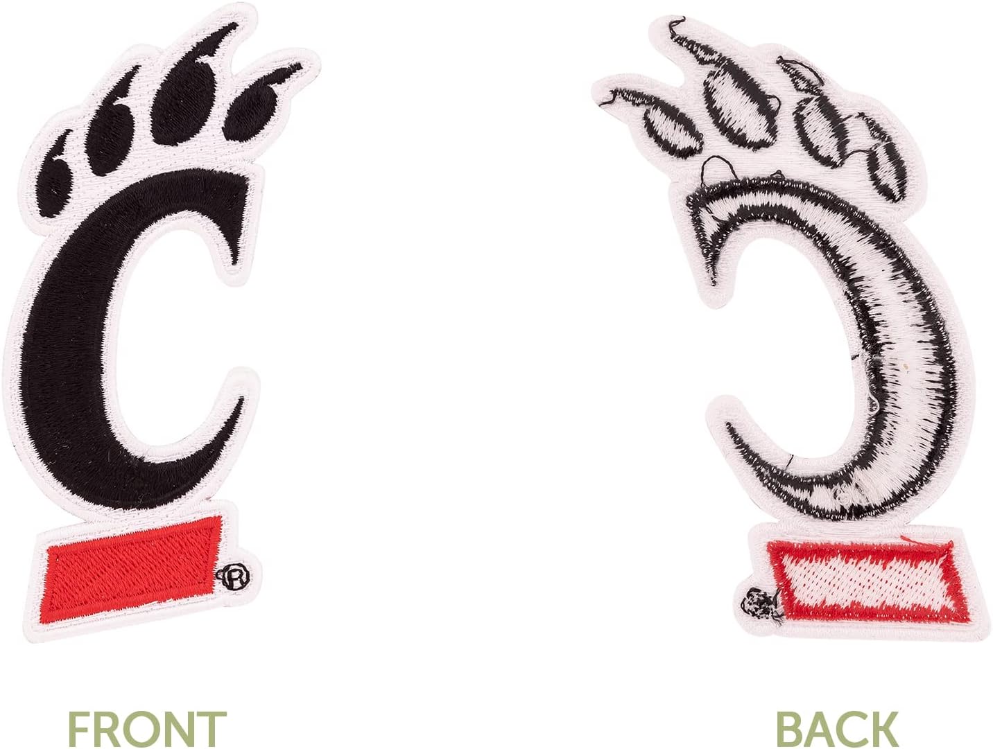Desert Cactus University of Cincinnati Patch – Embroidered Iron On/Sew On Applique for Blazers, Jackets, Backpacks, Bags, Hats & Tactical Gear – Cincinnati Bearcats (Patch - Design A) (Pack of 2)