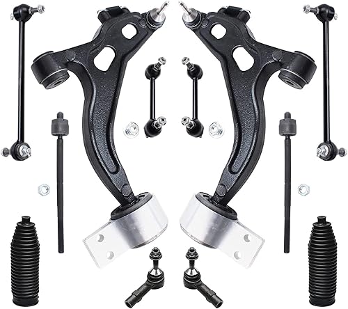 Miniatura 13 de Detroit Axle - Kit de suspensión delantera FWD de 12 piezas para Toyota Matrix Pontiac Vibe 2003 2004 2005 2006 2007 2008, 2 brazos de control