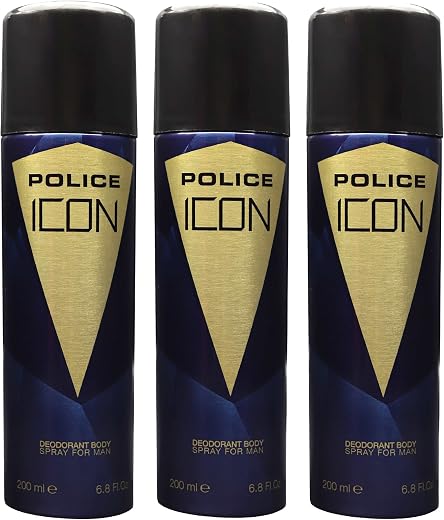 Police ICON Deodorant Spray 200ml (Pack of 3)