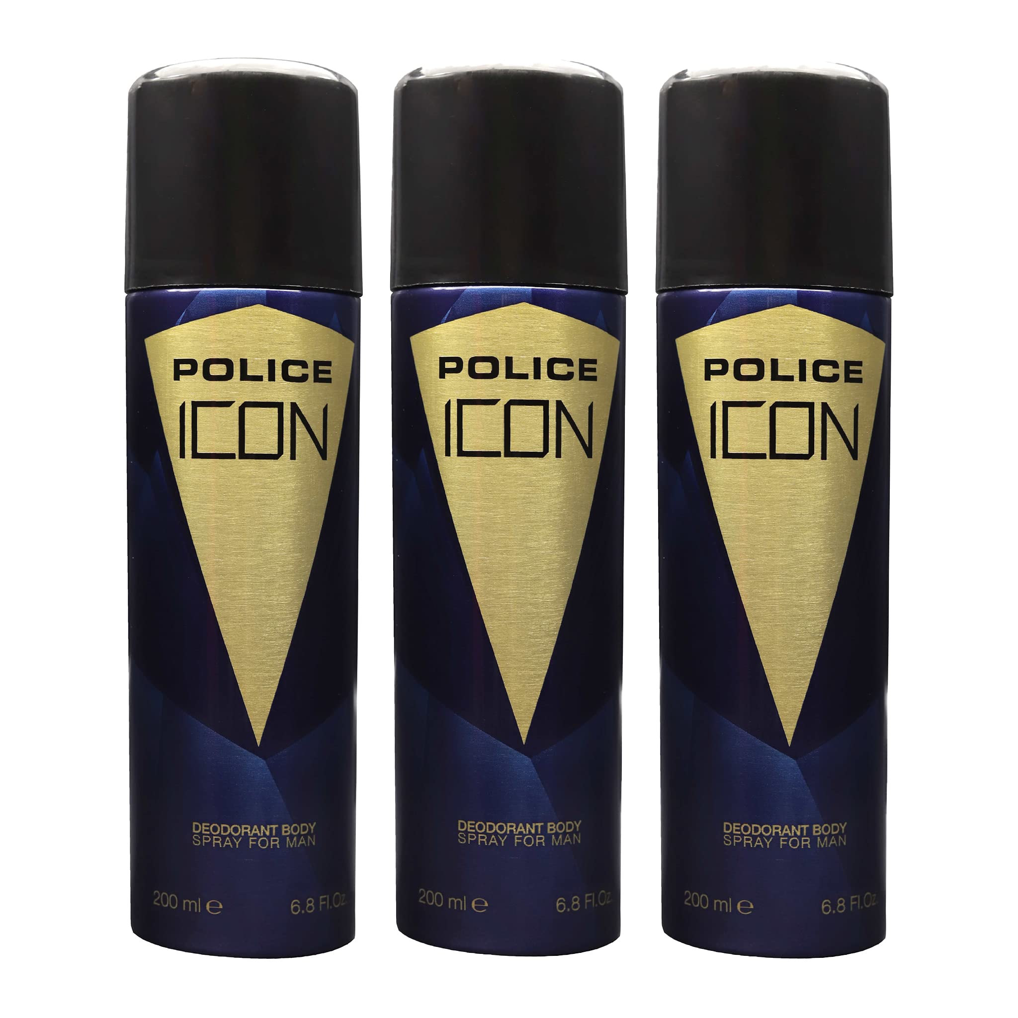Police ICON Deodorant Spray 200ml (Pack of 3)-picture-19