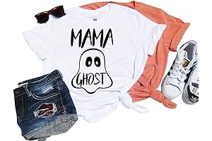 Adorable Mama Boo Shirt: A Spooky Treat for Mom's Halloween Wardrobe