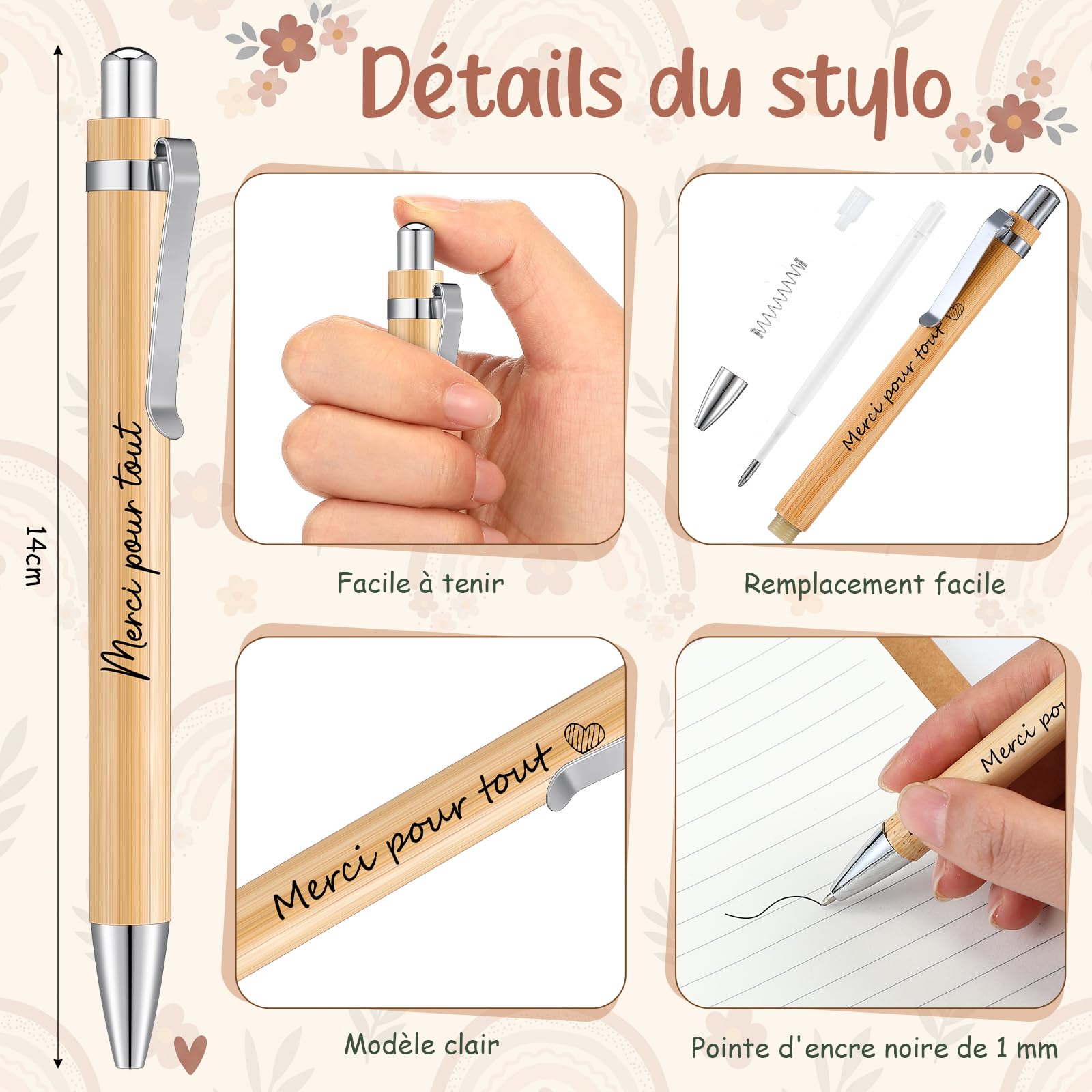 Merci Maîtresse Diplômé Cadeau Sac Fourre-Tout Carnet Stylo Porte-Clés Fin d'Études Adieu Enseignant