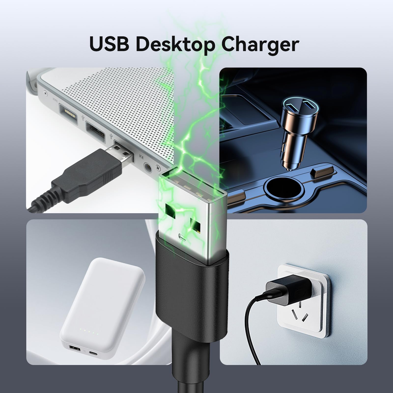 Retevis RT27 Caricabatterie Base di Ricarica Originale con USB Compatibile, Nero