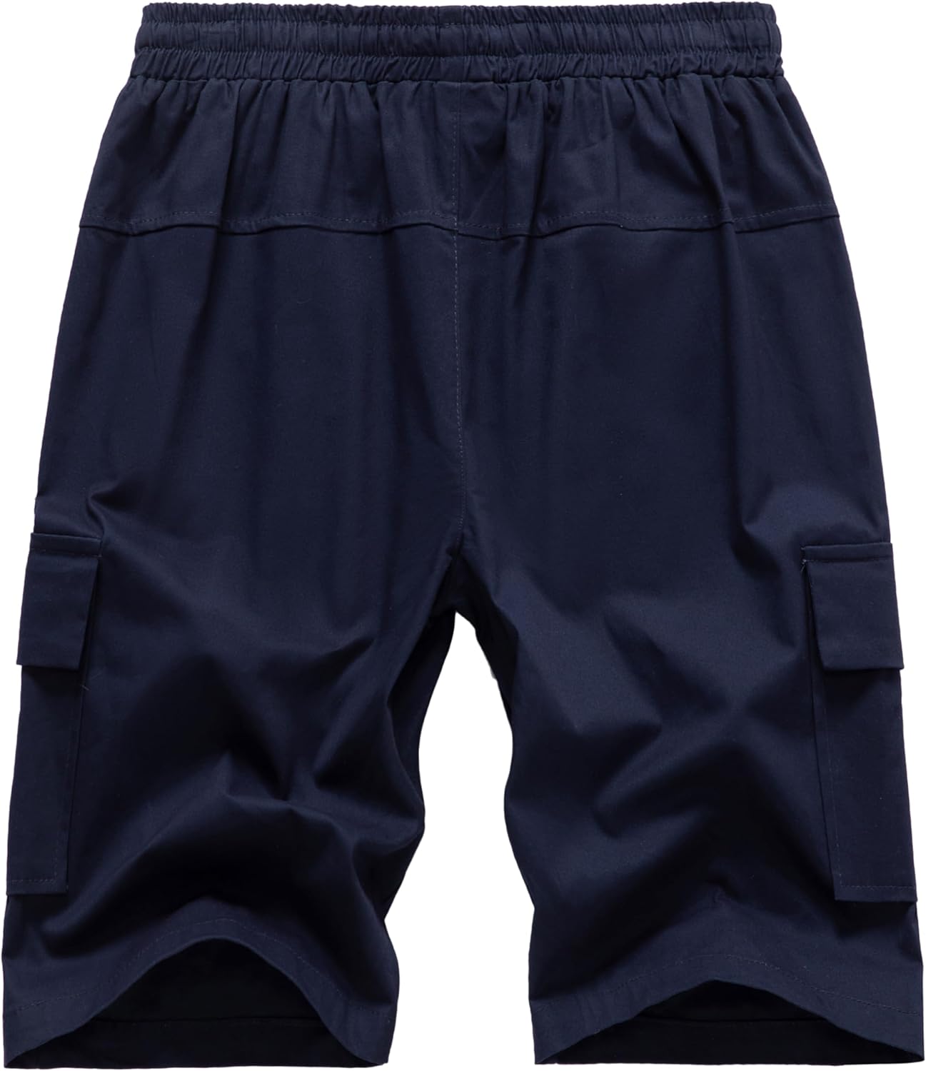 VtuAOL Men's Cargo Shorts Elastic Waist Casual Cotton Shorts with Multi Pockets - Image 2