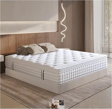 Soft and Comfortable Full Size Hybrid Memory Foam Spring Mattress in a Box 180x200cm 24cm Height