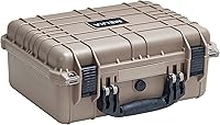 MEIJIA IP67 Waterproof Hard Case for Cameras, Drones, Pistols - Customizable Foam, 16x13x6.9in All-Weather Protection