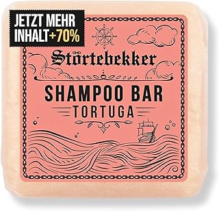 Störtebekker® Premium Shampoo Bar Tortuga - Festes Shampoo Herren & Damen - 3in1 Duschseife Männer für Haare, Kopfhaut & Bart - Feuchtigkeitsshampoo - vegan, handgefertigt - 100g