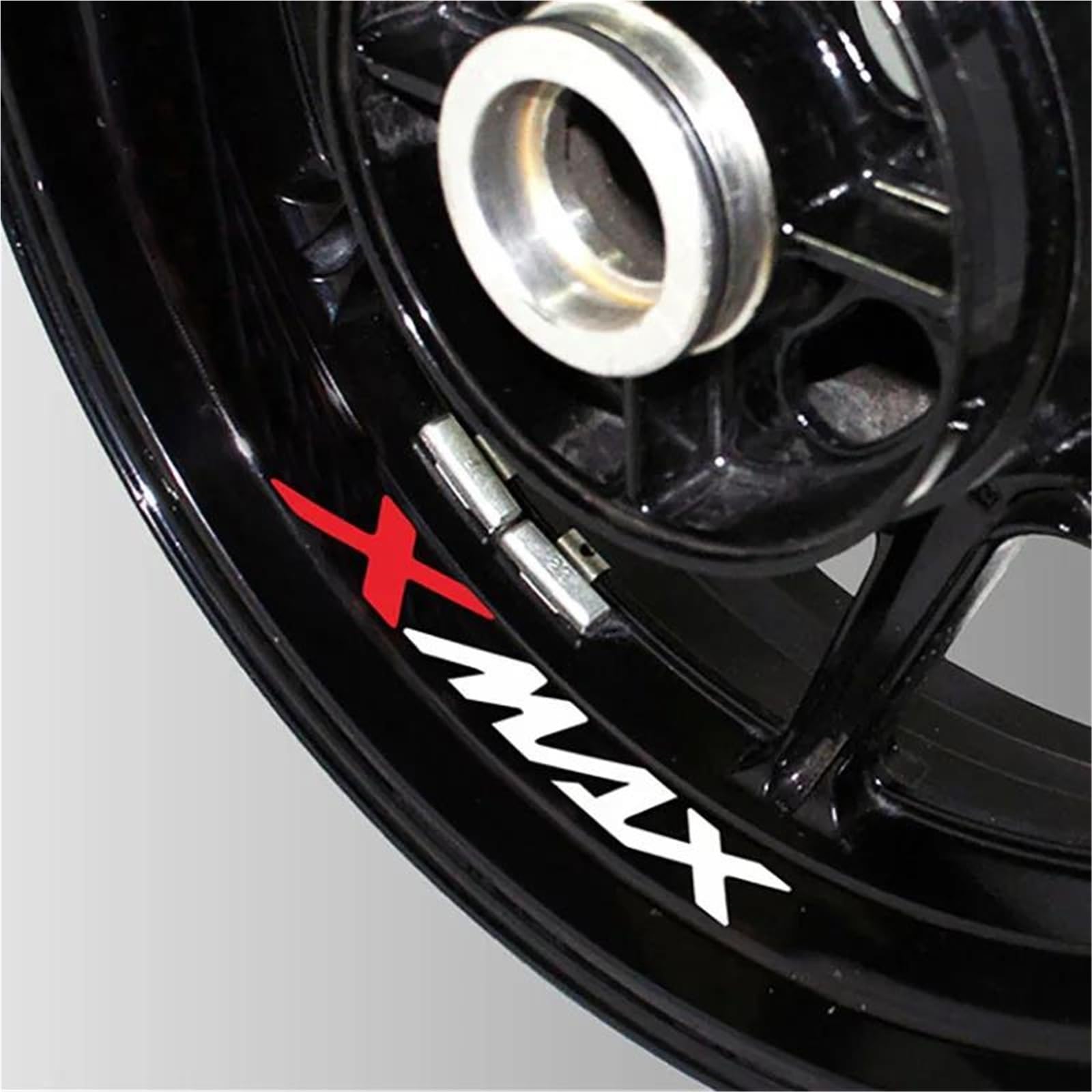 Motorcycle Wheel Stickers Night Reflective Decorative Rim for Yamaha XMAX300 XMAX400 XMAX250 X-MAX125(Style 6)