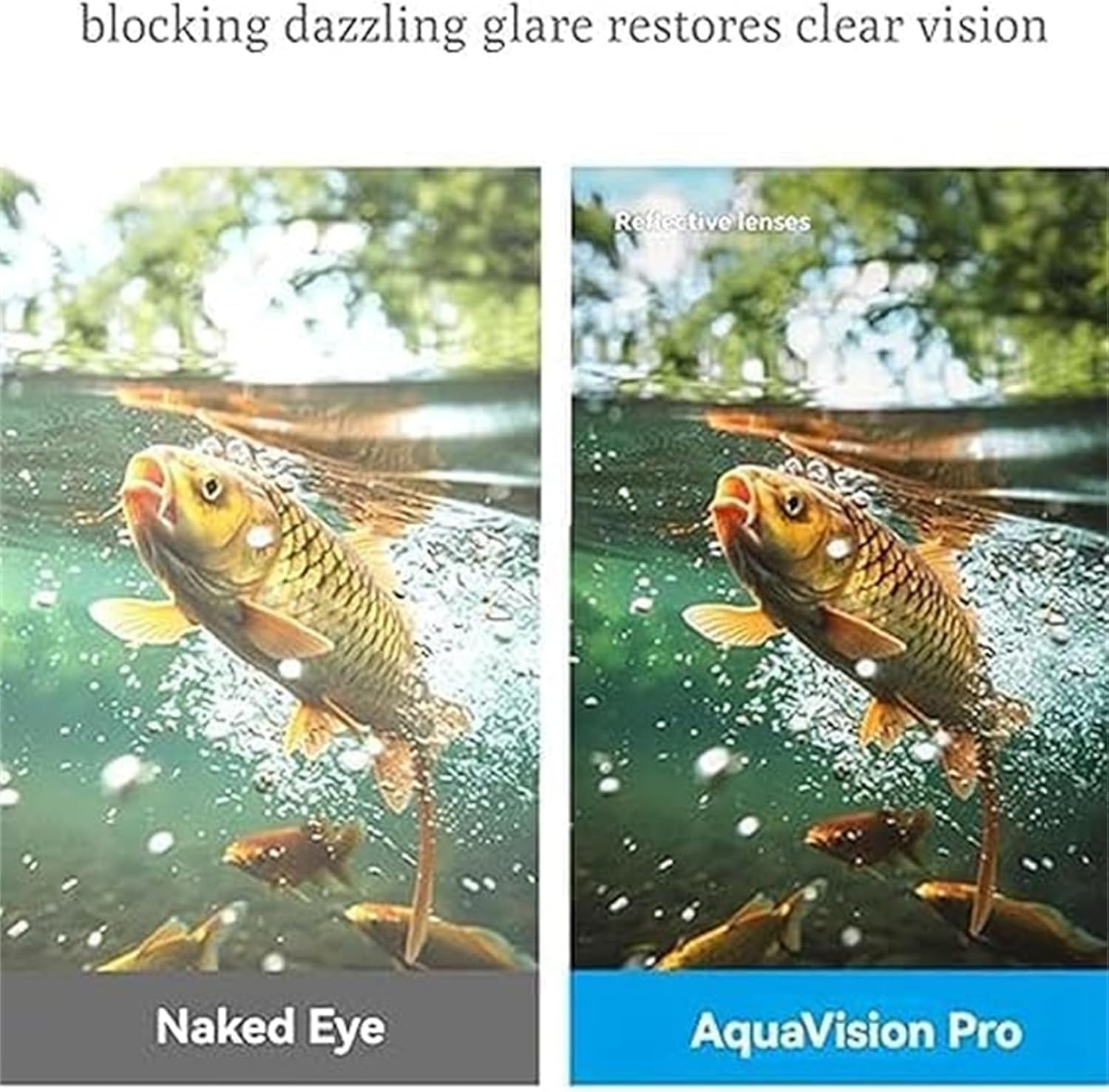 Devinuman Fishing Glasses, Polarized Fishing Sunglasses for Men & Women, Clear Vision Reduce Surface Clear Vision