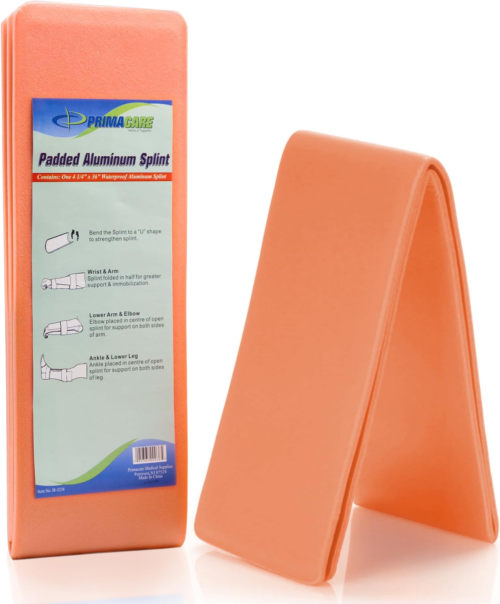 Primacare Padded Aluminum Splint 36-inch