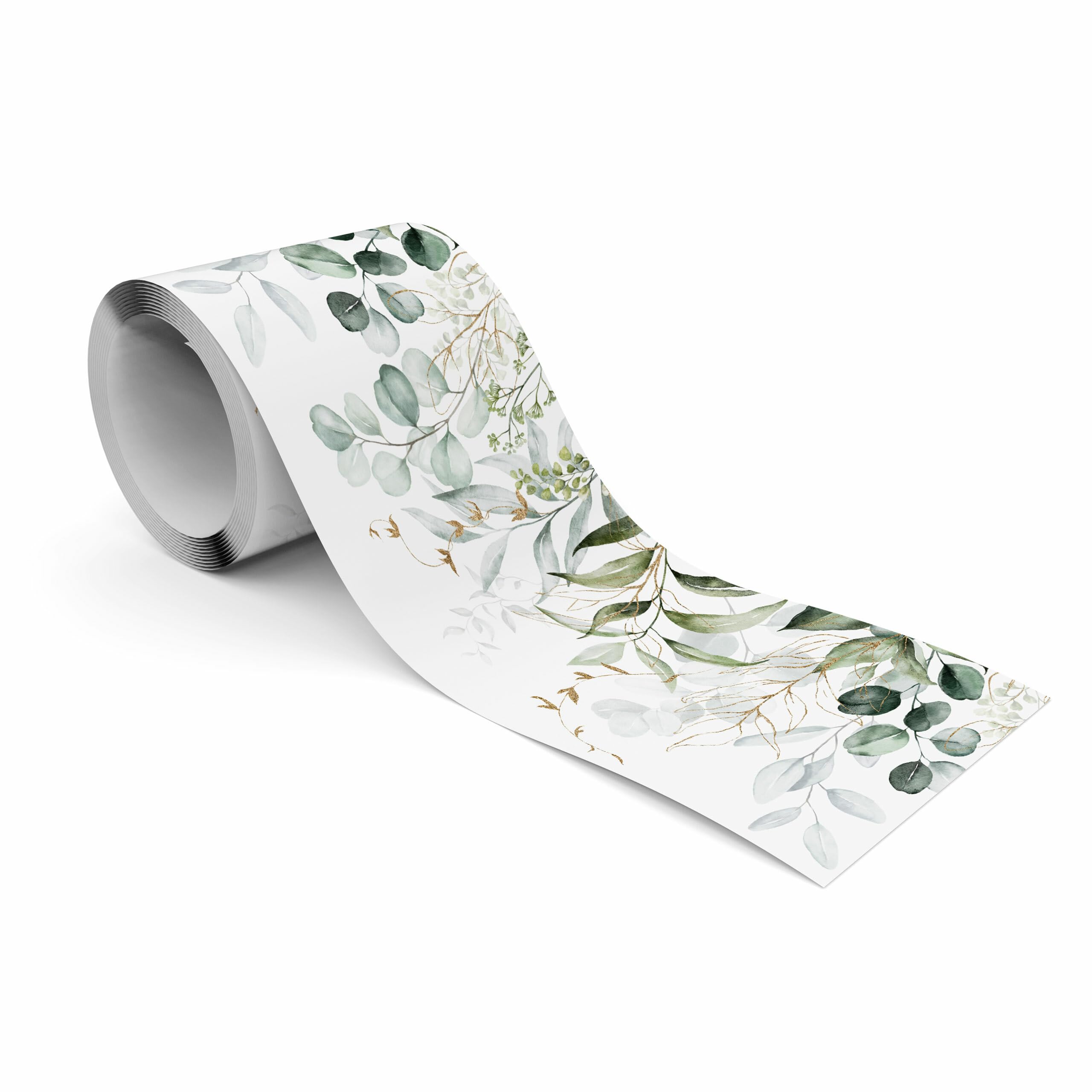 Muralo - Zelfklevende rand - behangrand wandportemonnee - decoratieve wandtattoo voor muren, meubels, plafonds, behang, wandbekleding, deuren - kleurrijke klaprozen - 10 cm x hoogte 300 cm
