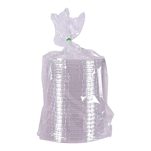 Miniatura 10 de ECO PRODUCTS Contenedores redondos transparentes compostables de 32 onzas, caja de 500, preparación de comidas de plástico PLA, tapas se venden por