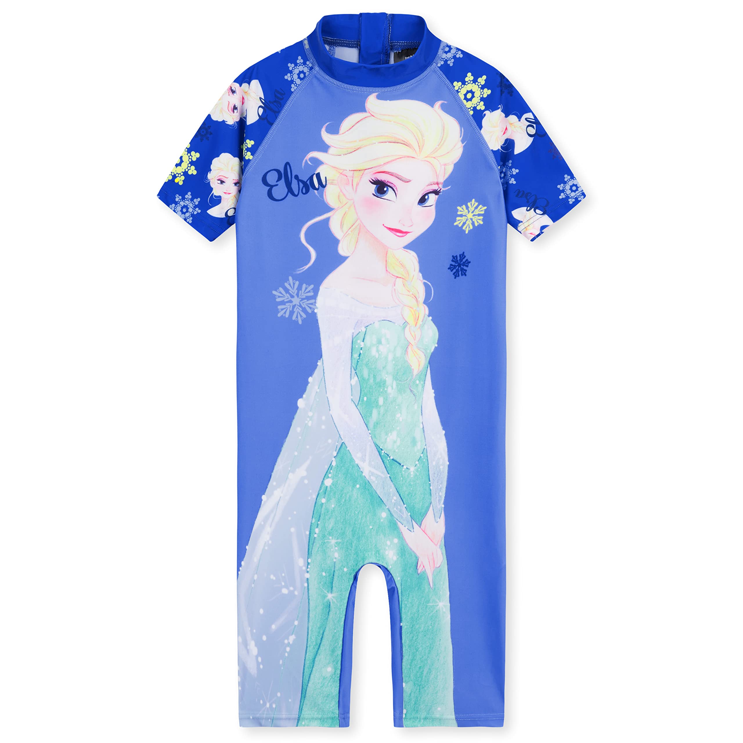 DisneyStitch Traje de Baño de una Pieza para Niñas con Mangas Cortas - Regalos de Stitch