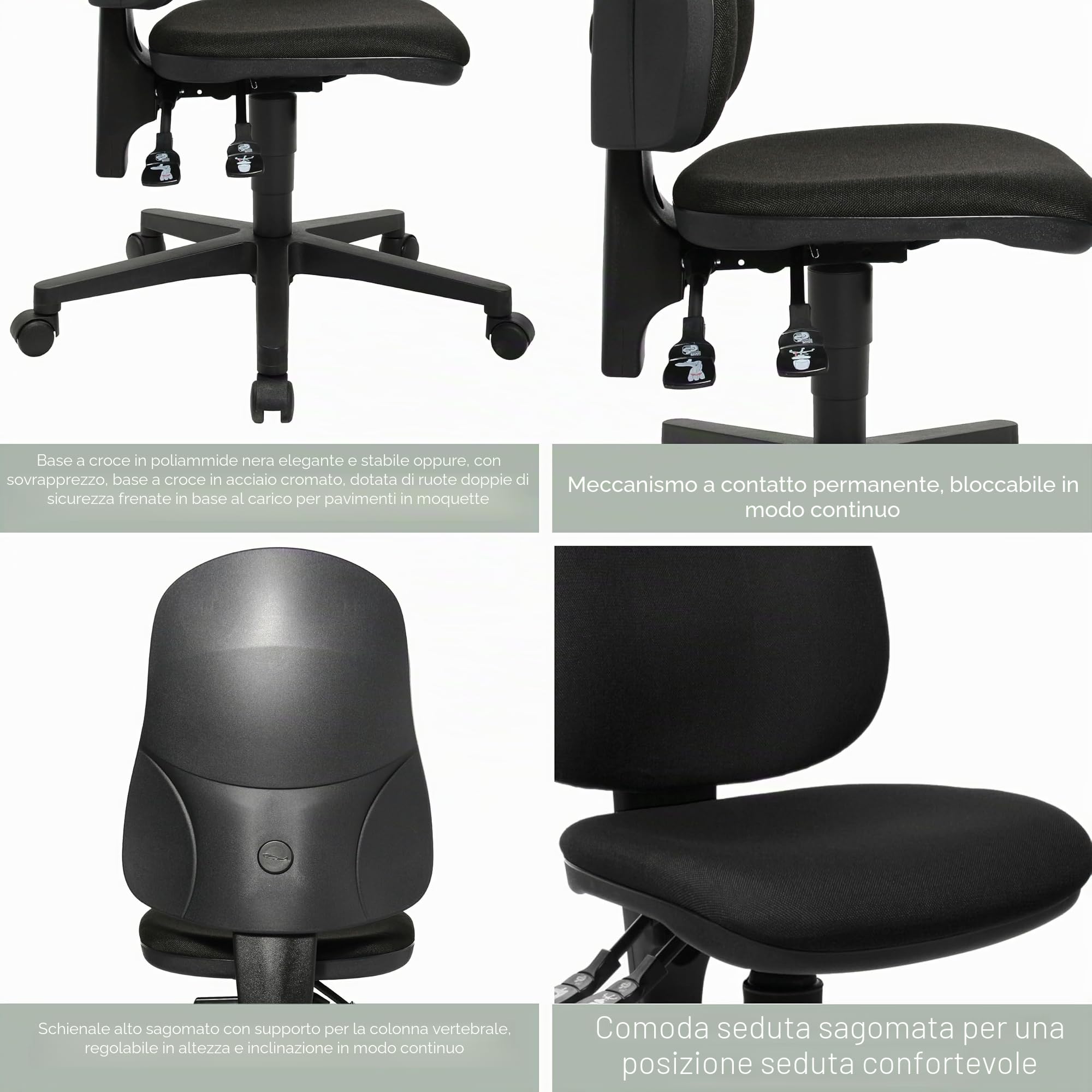 Topstar Point 60" Schwarz/Schwarz