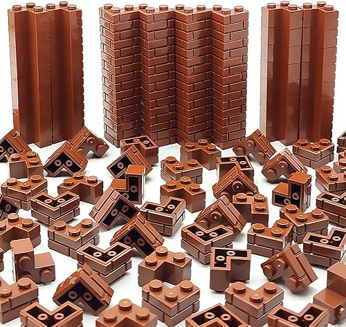 Vista 14 de ZHX Ladrillos de perfil de mampostería a granel de color gris claro DIY bloque de construcción de juguete para piezas de pared y piezas compatibles