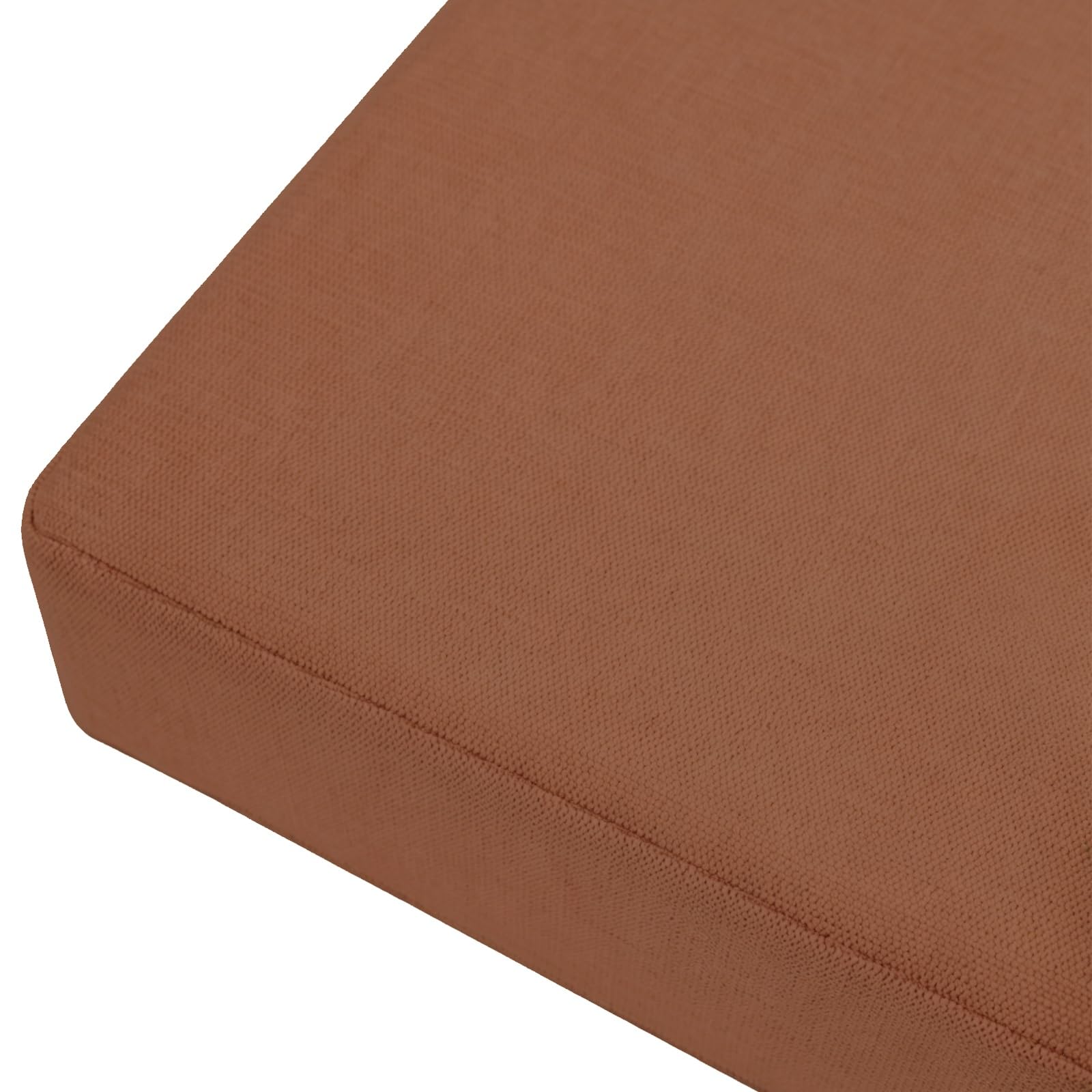 TRQQWEQQ Bench Cushion for Indoor/Outdoor 3cm Thick Chenille Non-Slip Furniture Replacement Cushion Washable Swing Bench Cushions with Buckle Straps and Zipper for Patio Garden Porch(Caramel,12x42in)