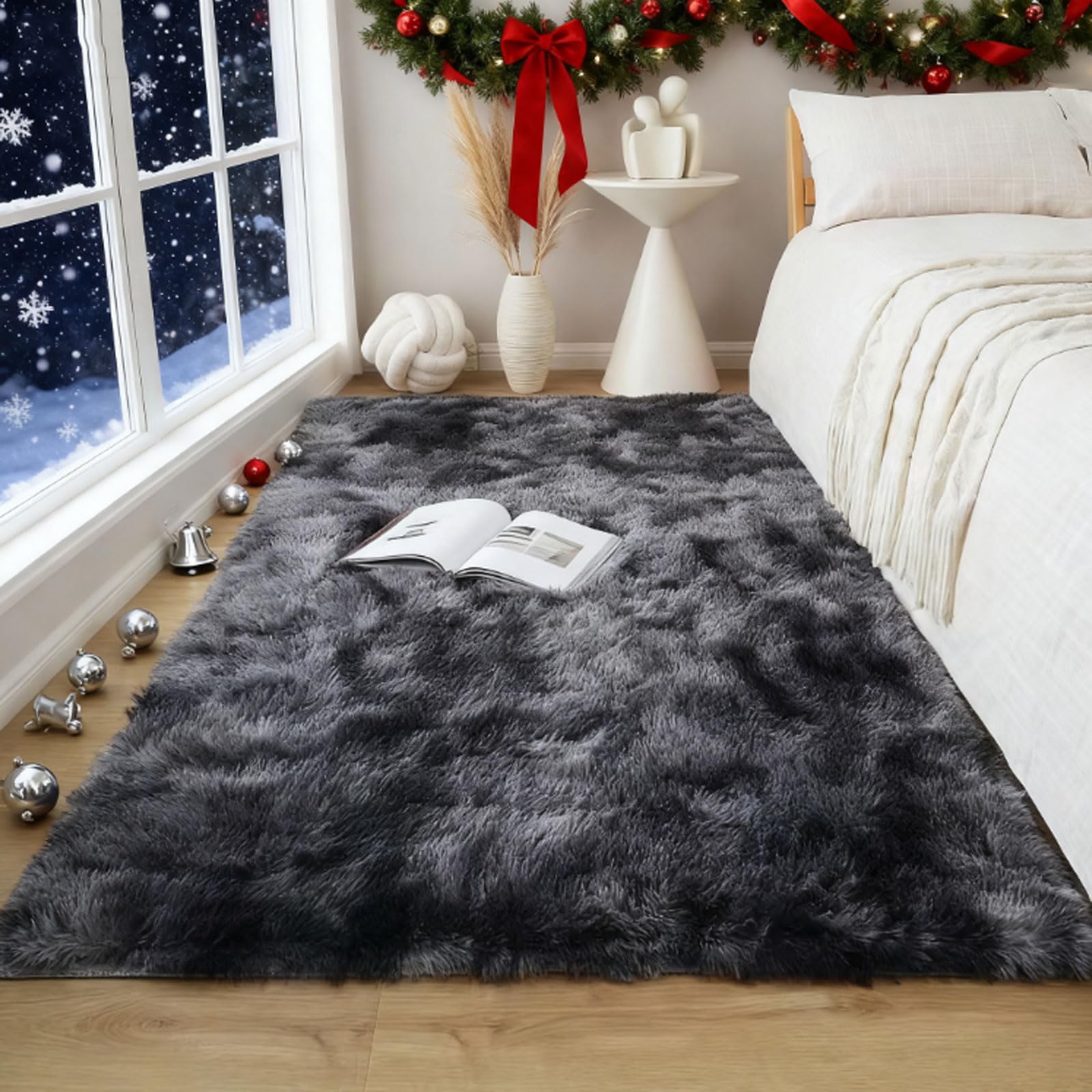 Tapis chambre 80 x 380 cm lavable pour éliminer la poussière et le froid