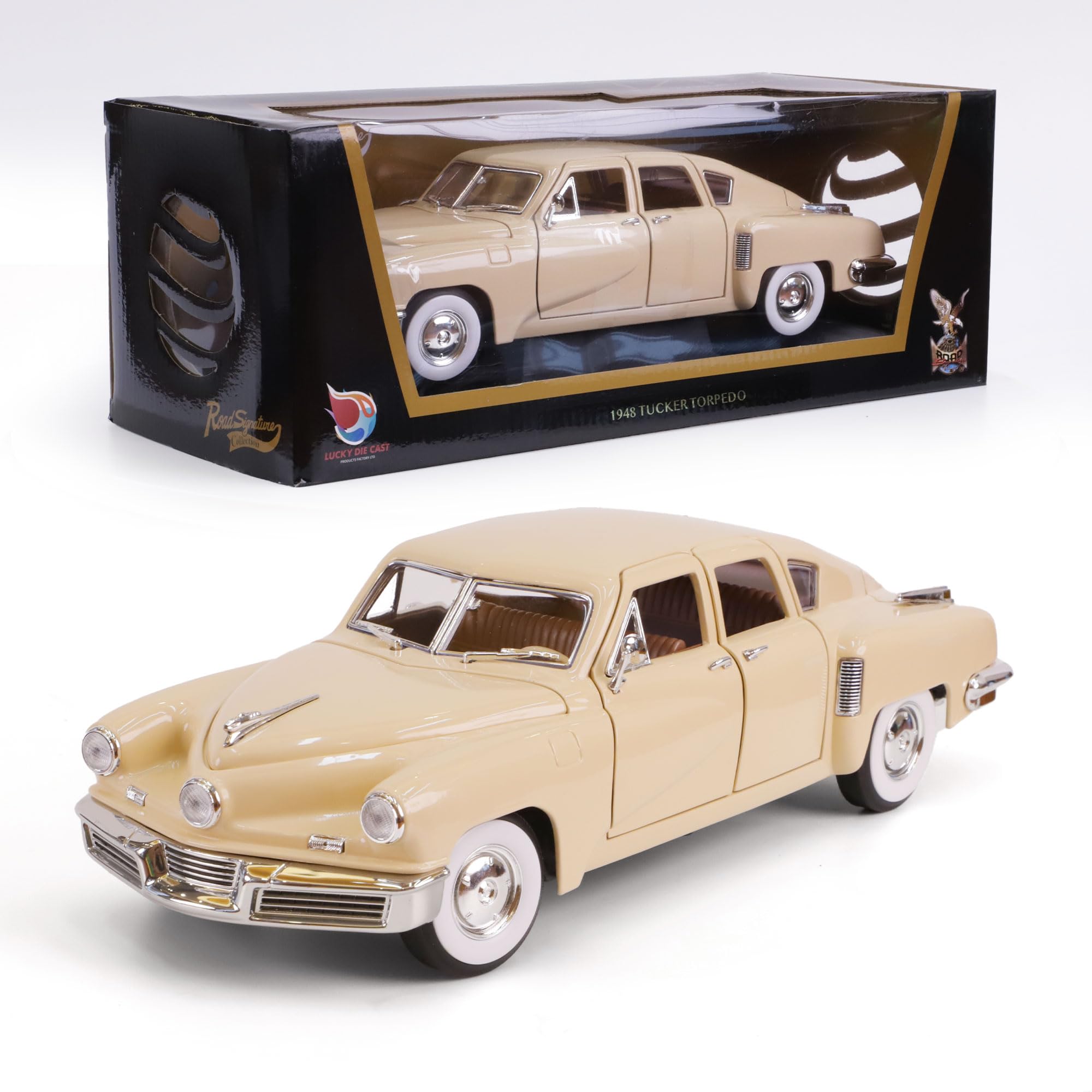 Amazon.com: LUCKY DIE CAST 1948 Tucker Torpedo 1/18 Scale Die-Cast