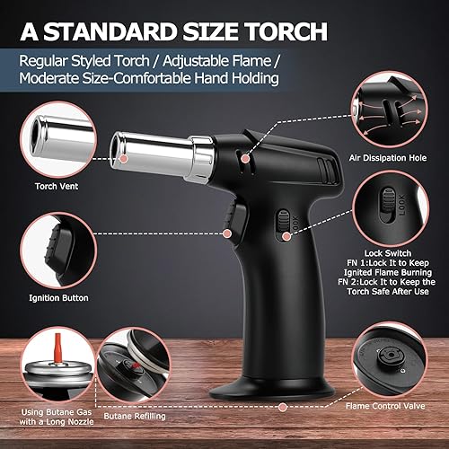 Miniatura 4 de Kit de ahumador de whisky de 26 piezas con antorcha  Kit de infusor de ahumado de cóctel  Kit de fumador de bebidas antiguas  Regalo de whisky