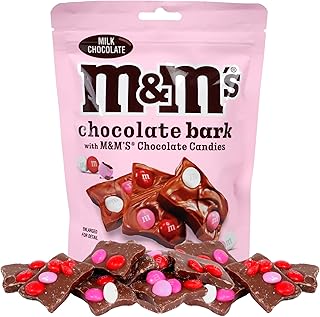 Morris National Inc Limited Edition M and M’s Milk Chocolate Bark, Valentines Candy Gift Bag, 5 Ounces