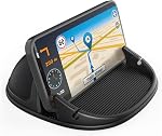Loncaster Car Phone Holder Mount, [Horizontal 360° Rotatable] Silicone Phone Mount for Car Dashboard, Hands Free Cell Phone Holder Car Compatible with iPhone 17 16 15 14 13 Pro Max Samsung Phones