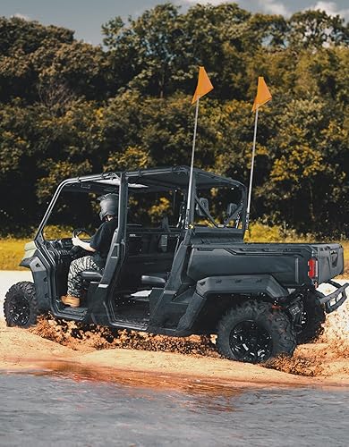 Miniatura 8 de KEMIMOTO 2 soportes para luz de látigo UTV, soportes de barra de luz, antena CB, compatible con Polaris Ranger General Can-Am Defender Commander