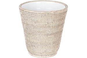 KOUBOO La Jolla Rattan Bathroom Trash Can