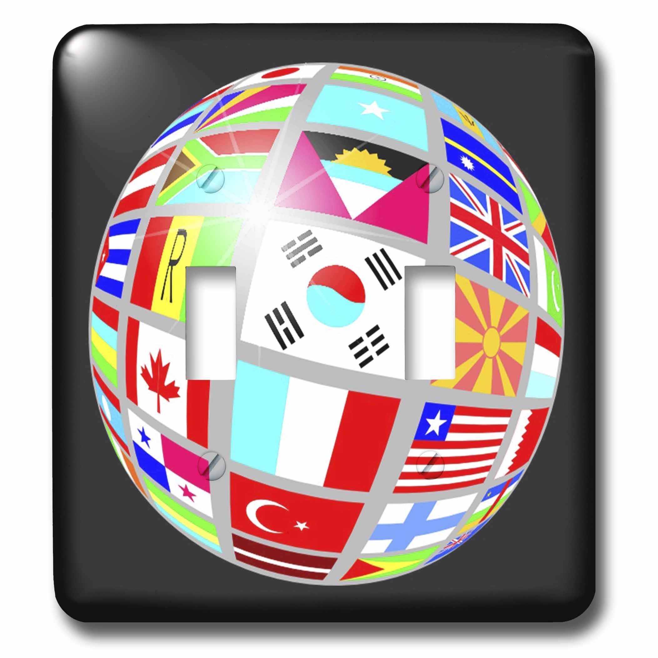Globo con interruptor de doble palanca 3dRose lsp_38909_2 para renovar placas viejas