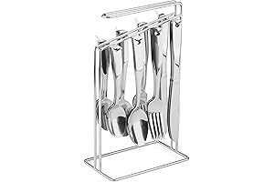 Piccadilly 24-piece Flatware Set with Wire Caddy