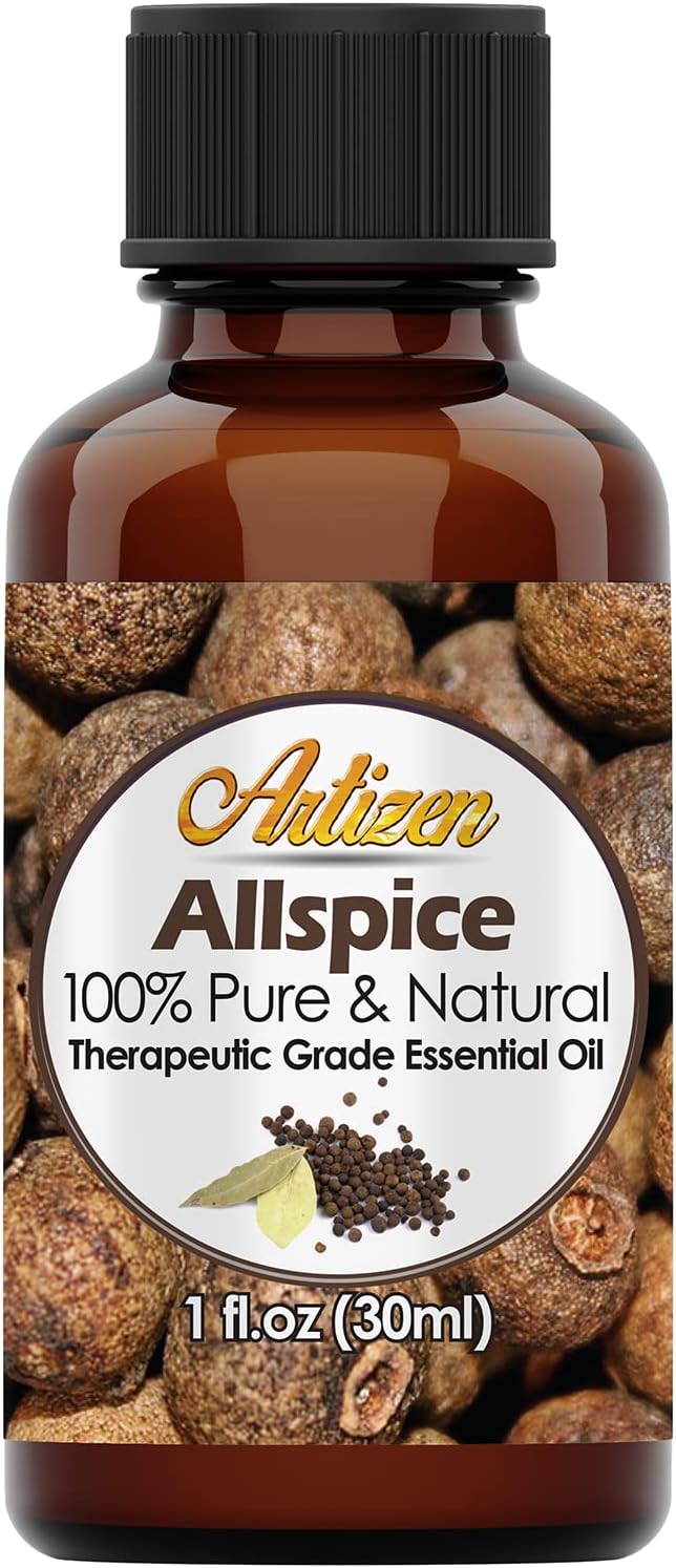 Artizen Allspice Essential Oil (100% PURE & NATURAL - UNDILUTED) Therapeutic Grade - Huge 1oz Bottle - Perfect for Aromatherapy, Relaxation, Skin Therapy & More!