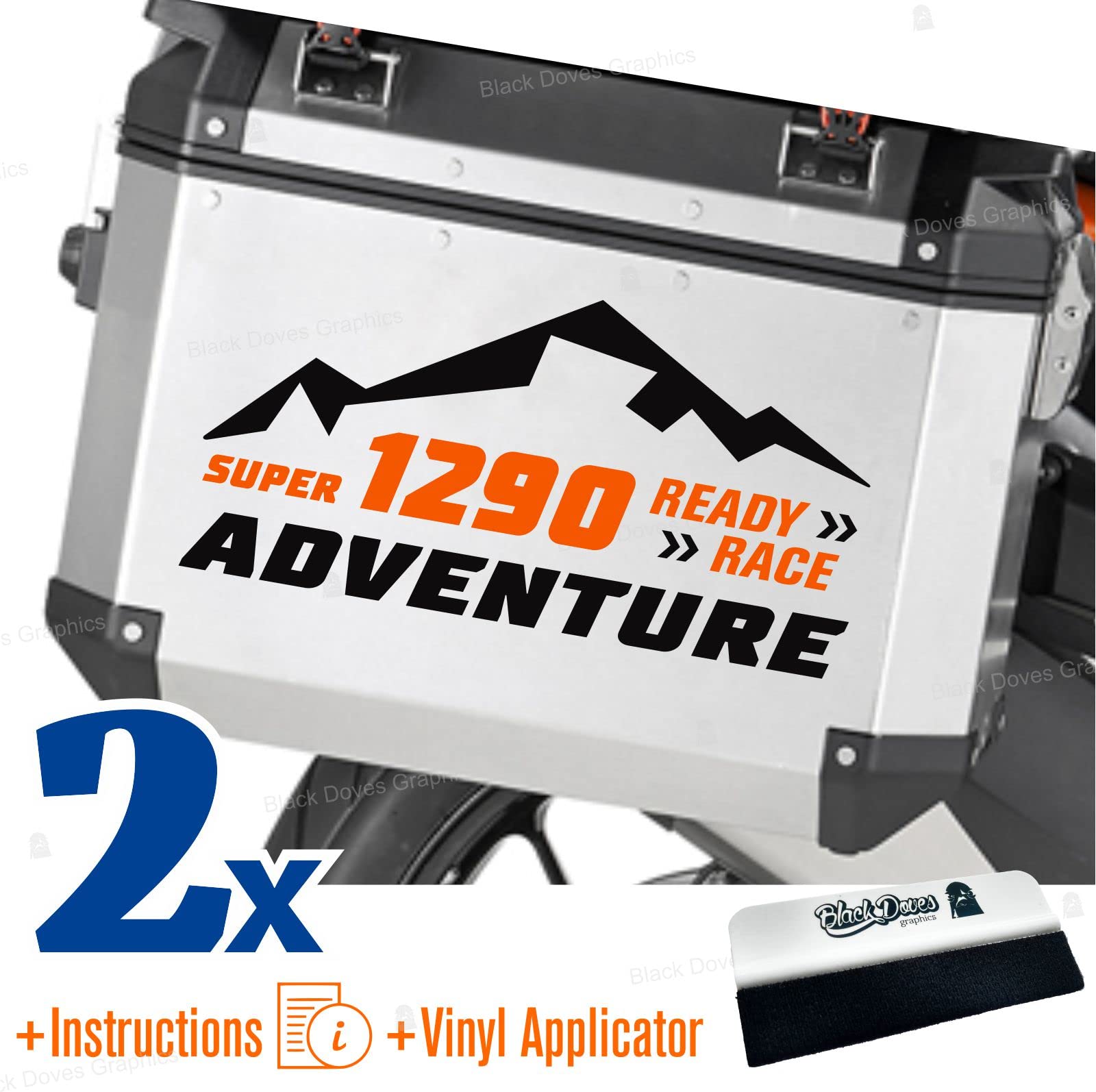 Autocollants KTM 1290 Super Adventure de qualité supérieure compatibles Touratech