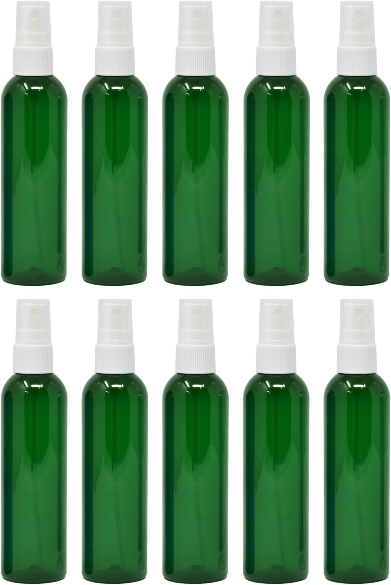 Plastic Spray Bottles Empty 4 oz 10 Pack with Fine Mist Sprayers PET BPA Free Materials Great for Essential Oil Sprays
