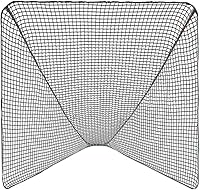 Aoneky Heavy-Duty Lacrosse Net Replacement 6x6 - Premium Knotless Polyester for Backyard Goals