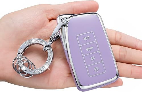 Vista 25 de Funda para llavero de TPU para Mercedes-Benz Clase A, CLA, CLS, GLA, GLC, GLE, GLK Series Control remoto inteligente