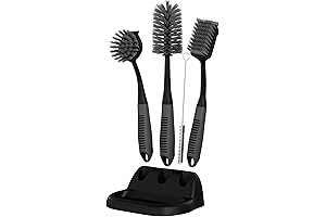 Must-Have Kitchen Scrub Brush Holder Set with Non-Slip Long Handle