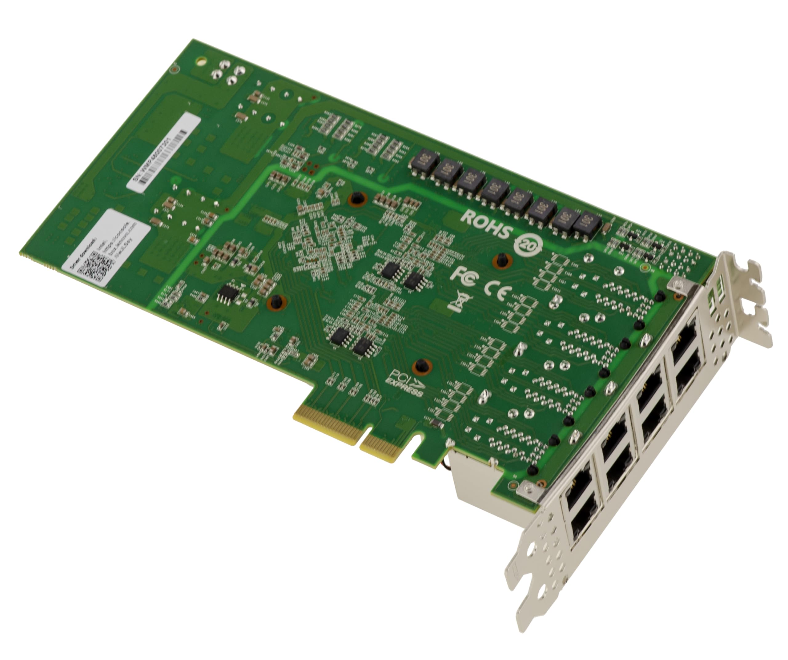 KALEA-INFORMATIQUE Industrietaugliche 8-Port-Gigabit-Ethernet-Karte auf PCIe 4X-Port, Power Over Ethernet PoE+ 30 W mit Intel I350-Chipsatz