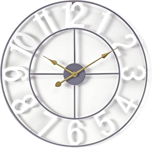 Miniatura 9 de Sorbus Reloj de pared grande para decoración de sala de estar, reloj de pared para cocina, reloj de pared grande de 16 pulgadas, arte de pared de