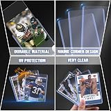 200-Piece Card Sleeves Set – Includes 100 Toploaders & 100 Clear Penny Sleeves and Gloves, Premium 3"x4" Top Loaders for Sports, MTG, Football & Game Cards - 6