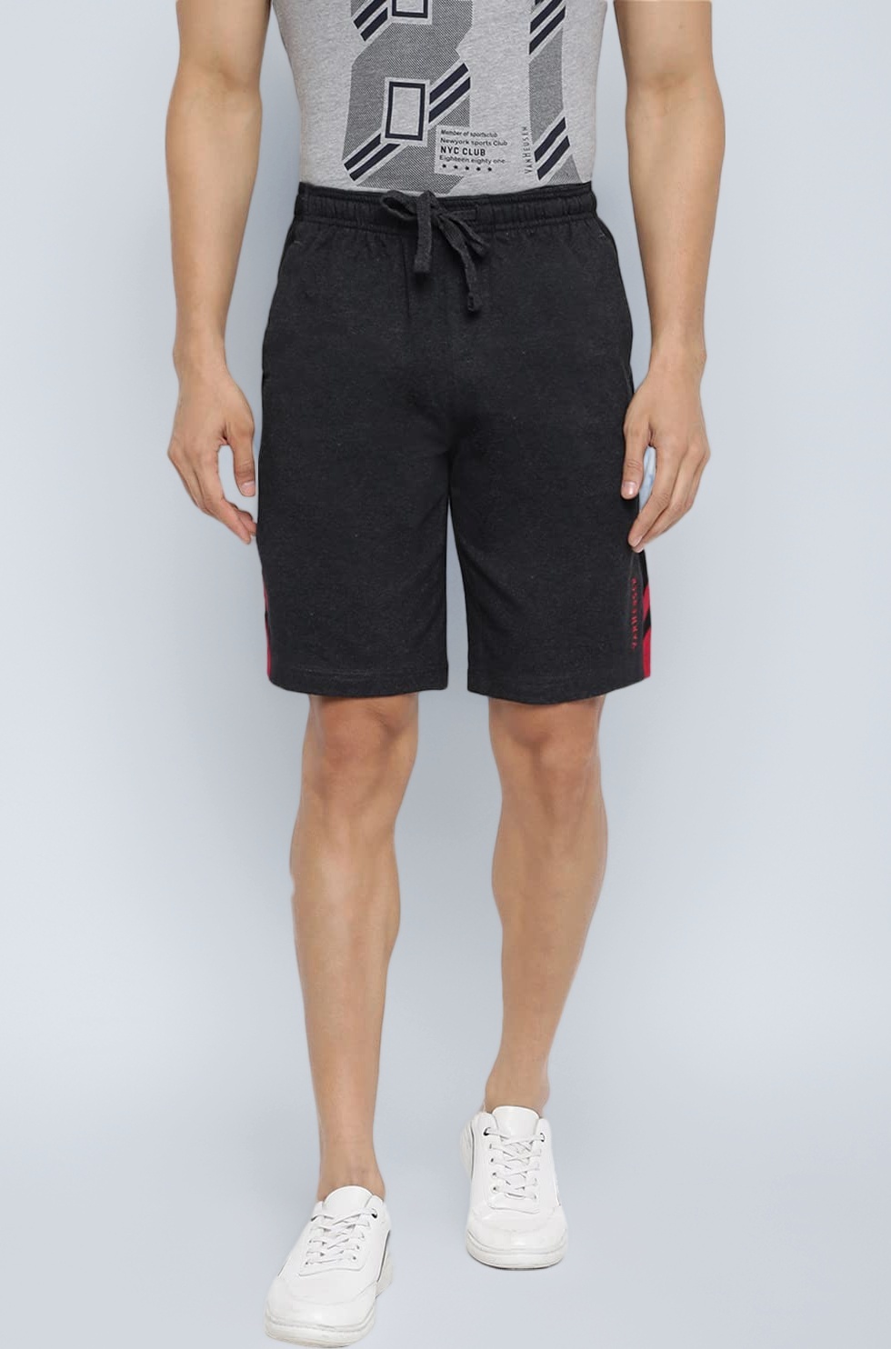 Men Athleisure Smart Tech Knit Shorts - Pack of 1 Easy Stain Release, Anti Stat, Ultra Soft