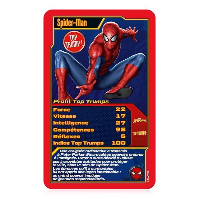 Foto 2 de 8 de Winning Moves Top Trumps Spiderman - Juego de Cartas y Mesa de Batallas - Juego de Viaje - De 2 a 6 Jugadores