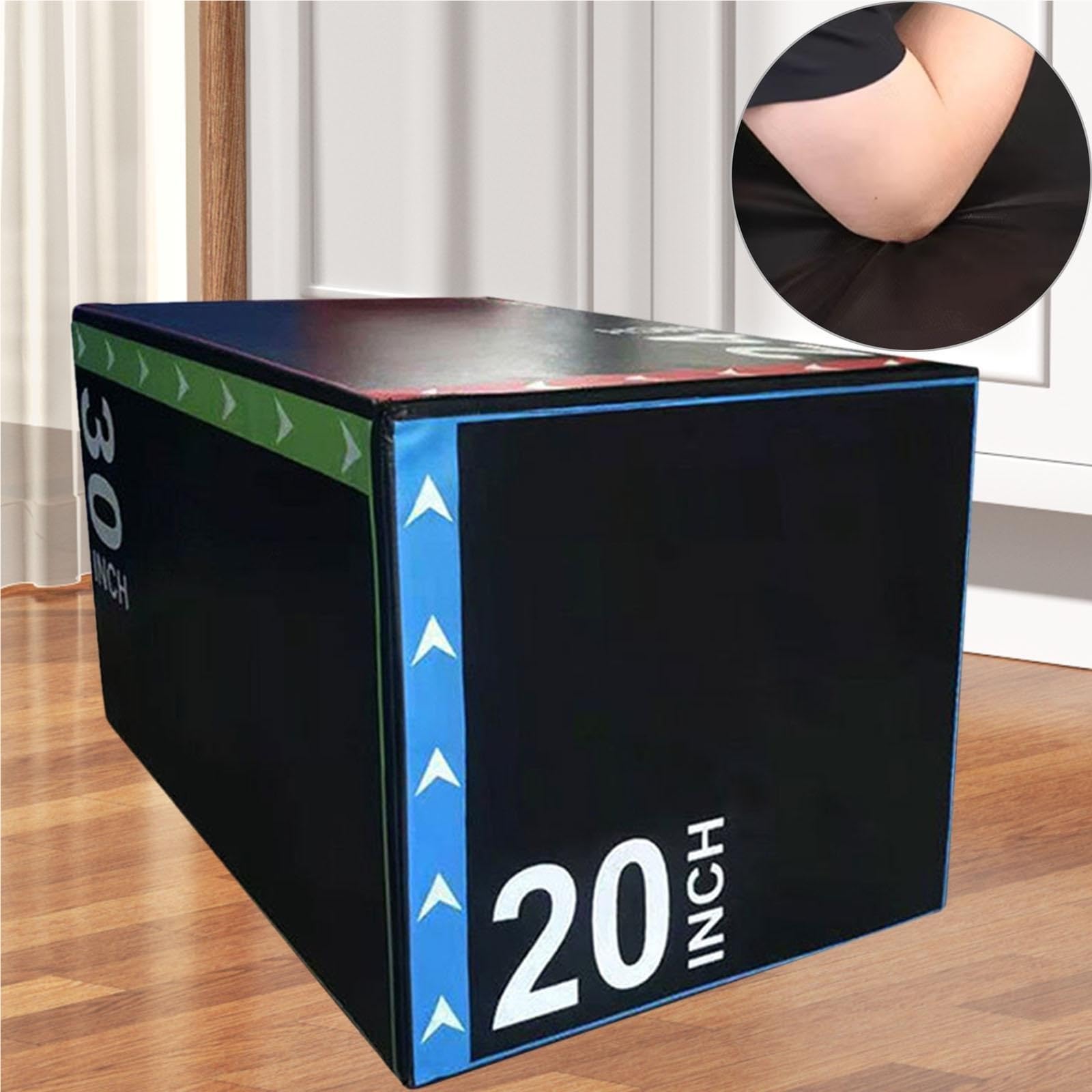 3-in-1-Sprungbox, hochdichte Agility-Box, Konditions- und Krafttraining, Dips for das Training im Heim-Fitnessstudio für Home-Gym-Übungen