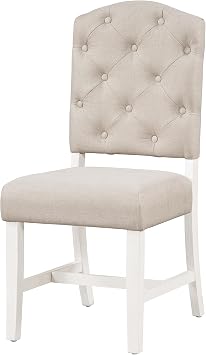 37.4" Retro Rustic Farmhouse Style Dining Chair Set with 4 Upholstered Chairs for Dining Room and Living RoomSingle Chair