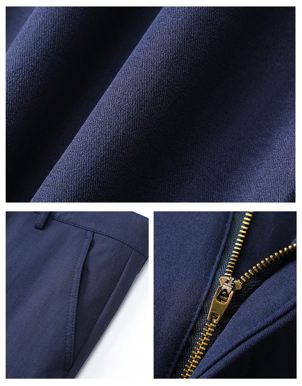 keusyoi Primavera Estate Dritto Pantaloni Da Uomo Pantaloni Da Affari Rosso Nero Blu Solido Colore Formale Pantaloni Di Grandi Dimensioni, Grigio Chiaro9, 33 W