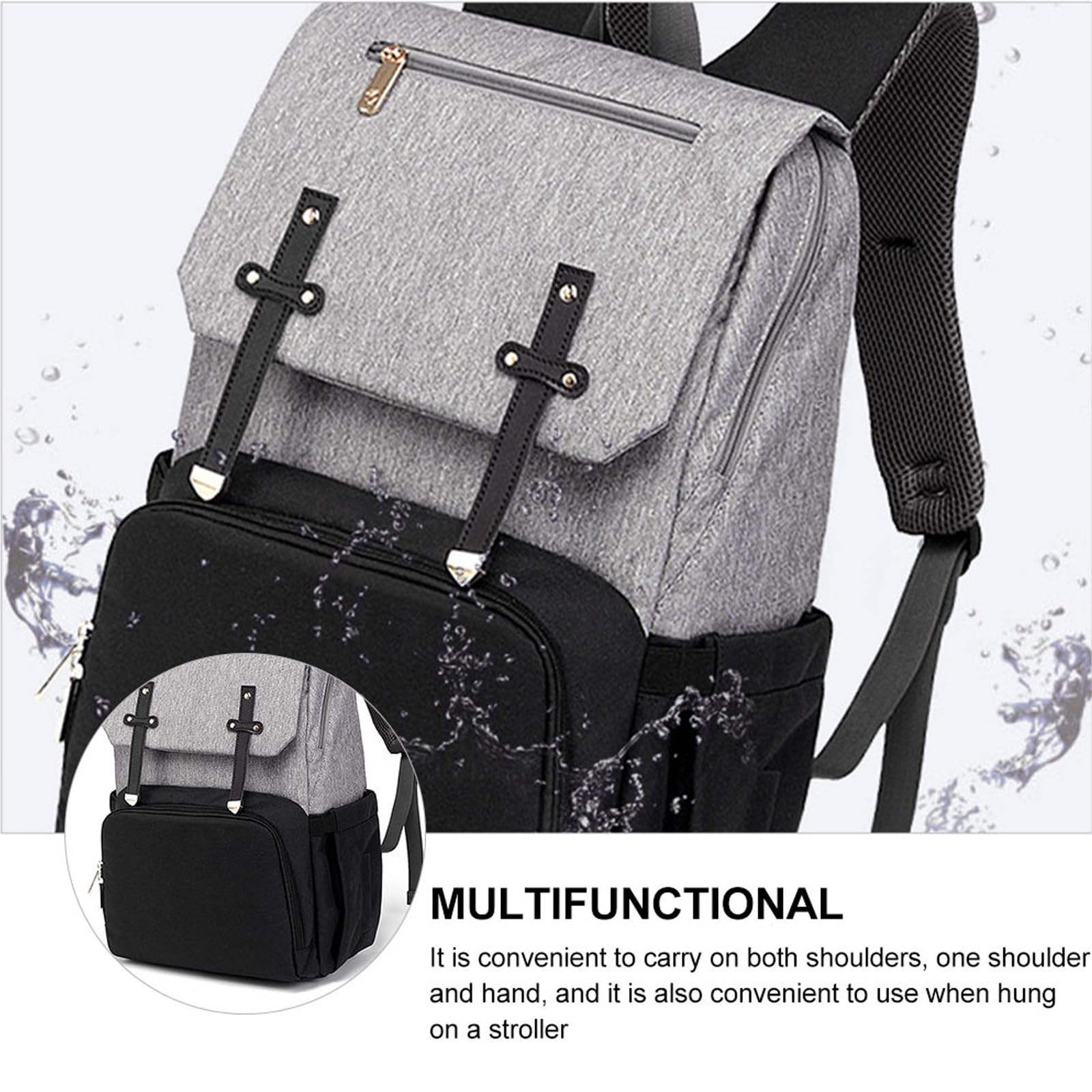 Multifunktions Wickelrucksack Mutter Großes Fassungsvermögen Robustes Material Komfortable Schultergurte Für Alltag Reisen Camping